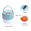 1pc Solar Waterproof Camping Light; Outdoor 60W Tent Lamp USB Rechargeable LED Night Light With Hook For Emergency